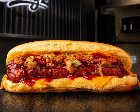 Hot Dog Cheese — deux cheddars et oignons frits