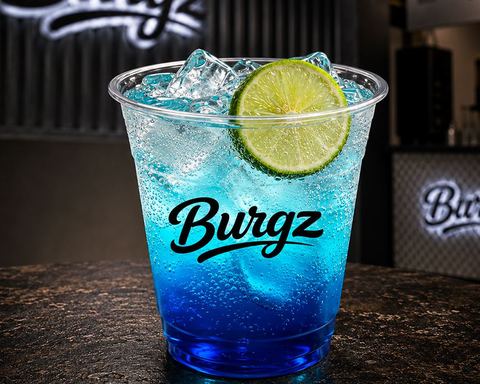 Limonade Burgz au curaçao bleu