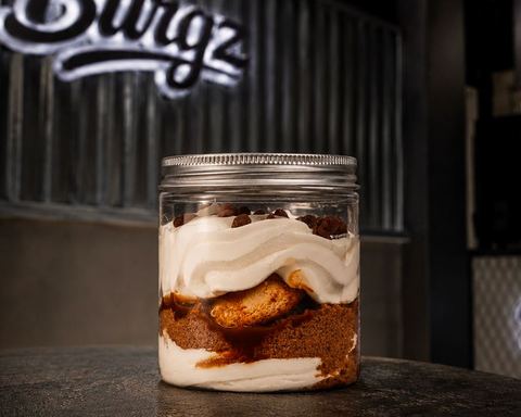 Tiramisu au caramel en pot
